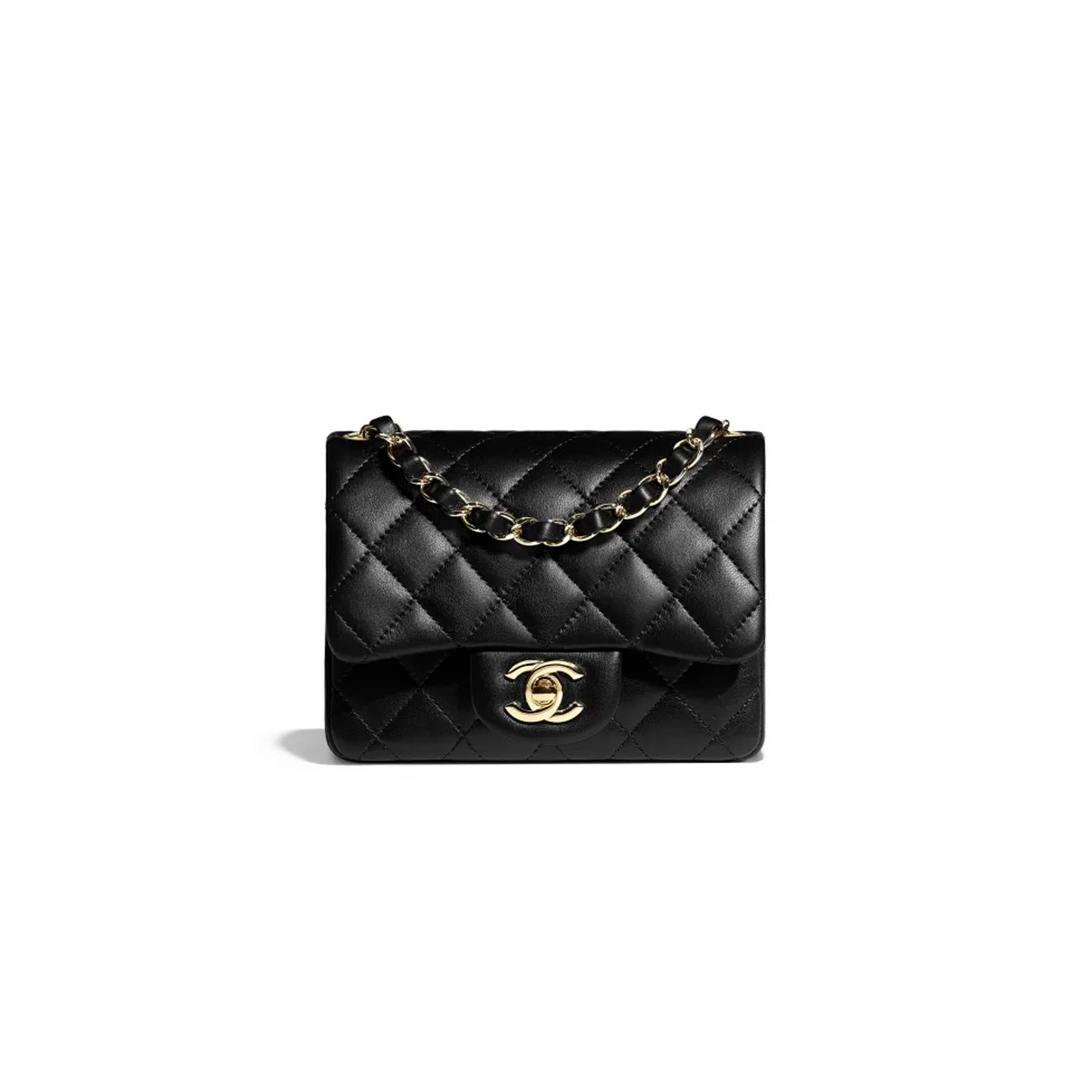 Ch*el mini flap bag with handle gold hardware as2796 b06687 94305 (17.5*12.5*5.5cm)